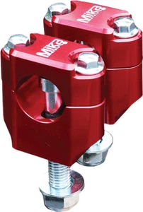 MIKA METALS 1976-1979 It400 Yamaha BAR CLAMPS RUBBER MOUNTED 1-1/8" RED RED MK-R - Picture 1 of 1
