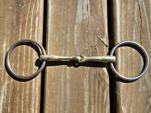 HS Herm Sprenger Germany 14mm English Dressage Loose Ring Snaffle Bit - Size 5" - Picture 1 of 8