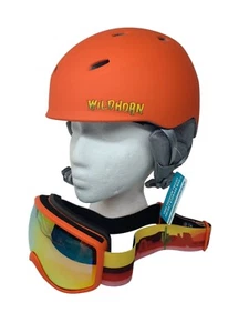 Wildhorn Spire Snow & Ski Helmet w/Goggles for Kids Gecko Deep Amber, Youth - Picture 1 of 5