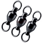20/60 Pack Fishing Ball Bearing Swivel Solid Ring #0 #1 #2 #3 #4 #6 #7 #8
