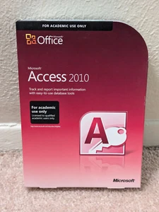 Microsoft Office Access 2010 Computer Software DVD Windows Bit Academic - Picture 1 of 5