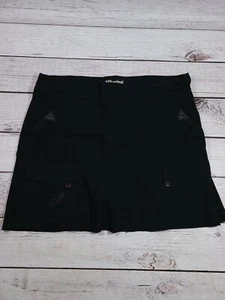 Jamie Sadock Womens 14 Golf Skort Black Zip Pockets Stretch Skirt O6 - Picture 1 of 10