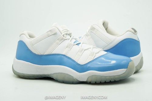 AIR JORDAN 11 RETRO LOW GS NUOVO TAGLIA 6 5Y BIANCO UNIVERSITARIO BLU 528896 106