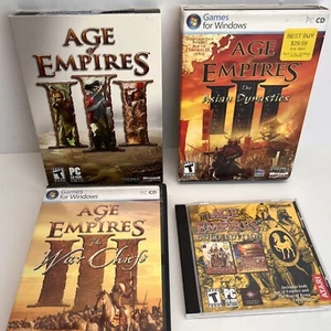 Age of Empires III PC Spiel Lot Asian Dynasties The War Chiefs Gold Edition - Bild 1 von 11