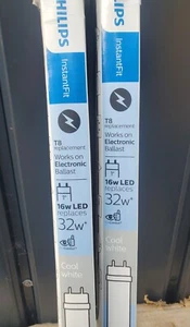 BUNDLE 32-WATT EQUIVALENT 4 ft. LINEAR T8 TYPE A INSTANTFIT LED 2PC - Picture 1 of 6