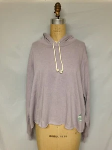 Soffe Juniors' Plus Size Curves Cropped Hoodie 5639C Chalk purple 2X NWT - Picture 1 of 5