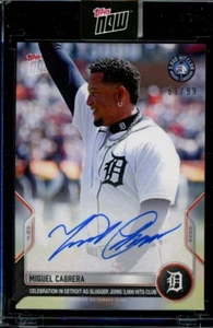 2022 Topps Now #83A Miguel Cabrera Auto Autograph 3000 Hit Club #d 61/99 - Picture 1 of 2