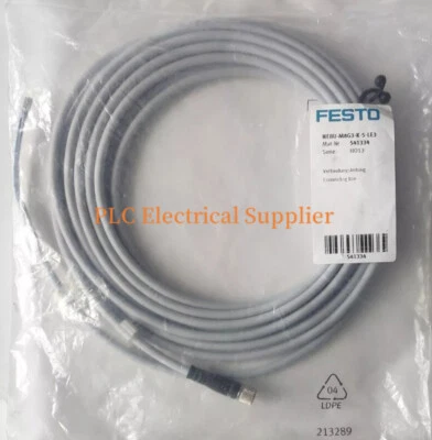 1PK FESTO Solenoid valve M8 Plug cable NEBU-M8G3-K-5-LE3 541334 NEW - Image 1 of 4