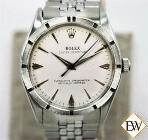 Serviced Vintage Steel Turned Bezel Rolex Oyster Perpetual Ref 6569 Jubilee Band - Picture 1 of 14