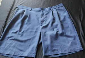 PGA Tour Navy Blue Golf Shorts With Expandable Waist Men's Size 44 - Picture 1 of 7