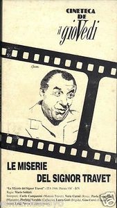 VHS LE MISERIE DEL SIGNOR TRAVET - MARIO SOLDATI - CARLO CAMPANINI ITALIA 1946 - Picture 1 of 1