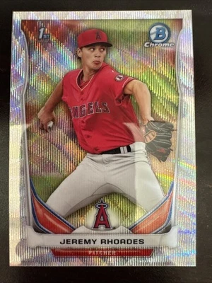 2014 Bowman Draft Chrome Silver Wave Refractor /25 Jeremy Rhoades #CDP113 - Image 1 of 2