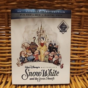SNOW WHITE & THE SEVEN DWARFS Disney Movie Club Exclusive BLU-RAY + DVD +DIGITAL - Picture 1 of 2