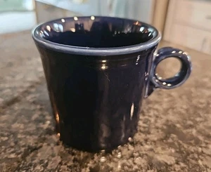 Taza de café Fiesta azul cobalto con mango de anillo tórico HLC EE. UU. Homer Laughlin Fiesta Ware - Imagen 1 de 7