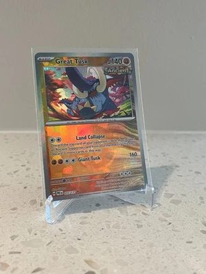 Great Tusk Poke Ball Reverse Holo Prismatic Evolutions 055/131 Pokémon Card NM - Image 1 of 3