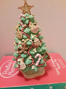 2005 Precious Moments Visions Of Sugarplums musikalischer Weihnachtsbaum in Box - Bild 1 von 3