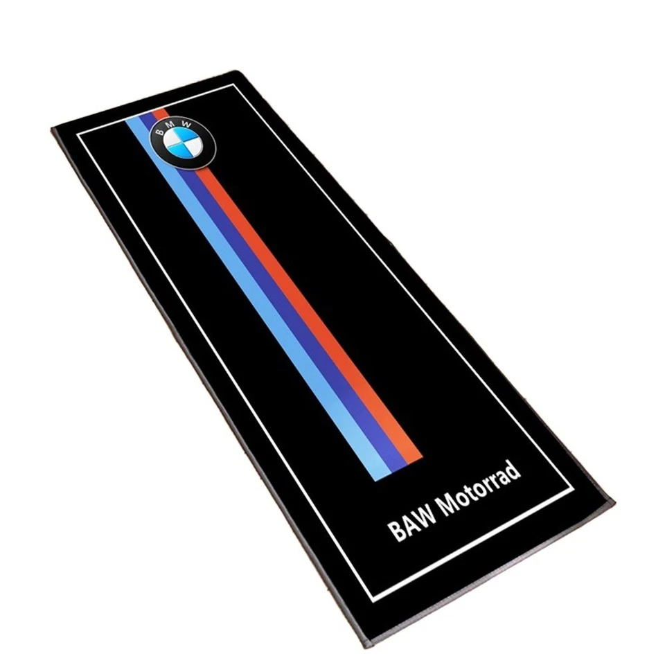 Alfombra para BMW Motorrad M garaje moto pit mat R9T R Nine T 220x100cm Foto 1 de 2