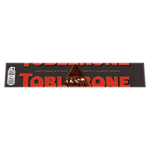 Toblerone Dark Chocolate Bar Honey & Almond 100g (Choose Quantity) - Picture 1 of 2