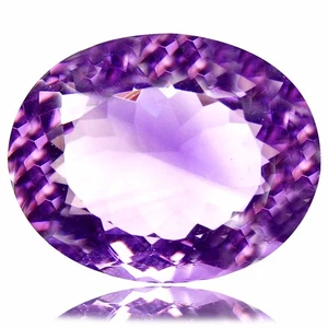 9.46 Cts Astonishing Oval Cut (15 x 12 mm)Natural Purple Amethyst Loose Gemstone - Picture 1 of 6