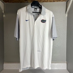 Nike Florida Gators Dri-FIT Polo Shirt White Men’s 2XL Embroidered Team Logo - Picture 1 of 6