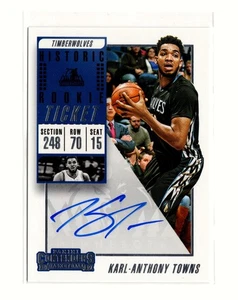 2018-19 Panini Contenders Historic Rookie Ticket #HST-KAT Karl-Anthony Towns SSP - Picture 1 of 2