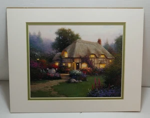 Landscape Print Framed 8x10 French Country Farmhouse English Cottage - Picture 1 of 8