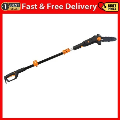 WEN 4019 6-Amp 8-Inch Electric Telescoping Pole Saw, Corded electric - Black&ora - Image 1 of 4