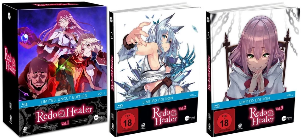 Redo of Healer - Vol.1-3 - Uncut - Limited Edition - Blu-Ray - NEU