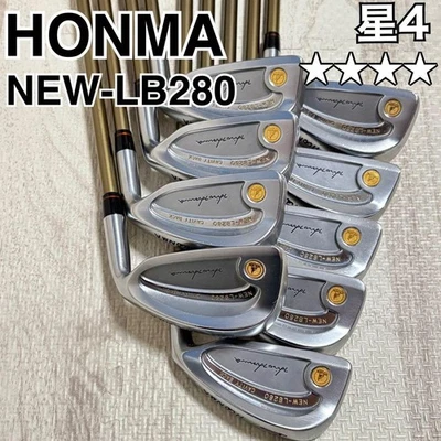 Honma NEW LB-280 Set di ferri 4,5,6,7,8,9,10,11,SW 9 pezzi 4 stelle USATO Buono - Immagine 1 di 4