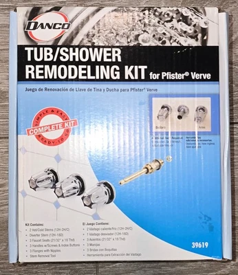 Kit de remodelación de bañera/ducha cromada Danco 39619 para Pfister Verve Foto 1 de 4