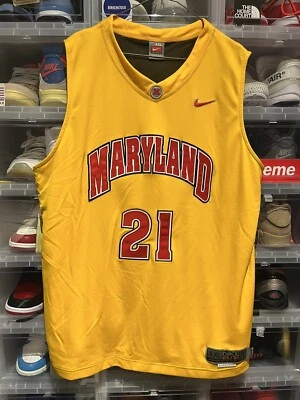 Camiseta de baloncesto Nike cosida Maryland Terrapins #21 Terps UMD Grevis Vásquez Foto 1 de 4