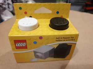 *Lego - Salt & Pepper Shaker Set Black & White Single Brick Design* - Picture 1 of 4