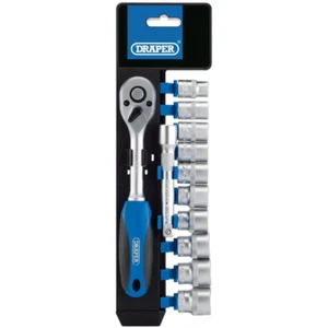 Draper Tools 3/8 Sq. Dr. Metric Socket and Ratchet Set (12 piece) - Picture 1 of 1