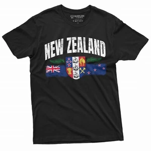 Nueva Zelanda Camiseta Nueva Zelanda Patriótica Nueva Zelanda Bandera Nacional Camisa - Imagen 1 de 5