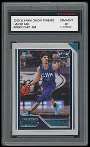 Tarjeta de novato Lamelo Ball 2020 Panini Chronicles Threads primer grado 10 RC #84 - Imagen 1 de 1