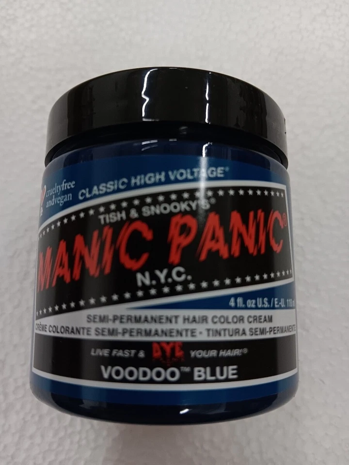 Tinte de cabello semipermanente vegano Manic Panic color crema 118 ml - AZUL VUDÚ Foto 1 de 1