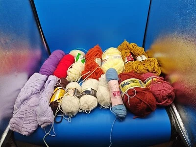 Yarn Lot Mixed Baby Yarn, Acrylic, Lion Brand, Aunt Lydia's 16 - Image 1 of 4