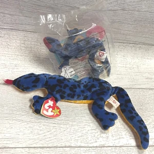 Lizzy Lizard PVC 4th/3 Gen 1995 Retired Ty Beanie Baby Collectible & Teenie Lot - Picture 1 of 6