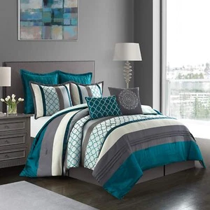 Nanshing Avalon Bedroom Bedding Comforter Set, Complete 8 Piece Set with - Picture 1 of 6