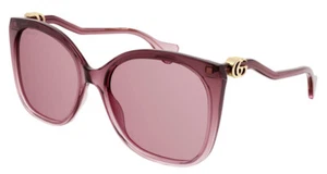 GUCCI GG1010S 004 60-18-140 OCCHIALE DA SOLE BURGUNDY  lente RED - Picture 1 of 2