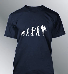 Tee shirt personnalise homme evolution BOXE THAI M L XL humour human sport - Imagen 1 de 9