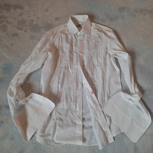 Stefano Ricci Dress Shirt Men's 15.5 39 Button Down White Tux Made In Italy - Picture 1 of 6