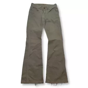 Jeans Levi's Angelina bootcut beige vita bassa invecchiato donna 25x32 - Foto 1 di 11