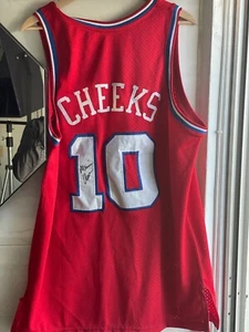 Signed Maurice Cheeks Jersey - Philadelphia 76ers #10 (Sixers)  - Picture 1 of 3