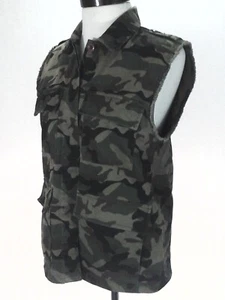 OBEY Vest Camo Military Cargo Utility Pockets Green Propaganda Women's XS RARE - Picture 1 of 6