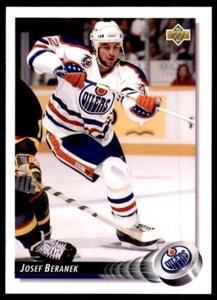 Josef Beranek 1992-93 Upper Deck #196B Edmonton Oilers
