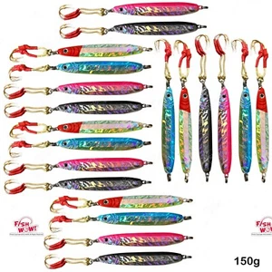 Coltello velocità verticale pesca 20 pezzi 150 g maschera farfalla 5,25 oz gancio di assistenza 4 colori - Foto 1 di 7