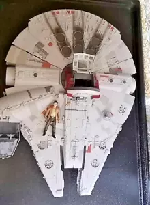 Star Wars Millenium Falcon The Force Awakens, Hasbro 2015 W/ HANS SOLO, READ - Picture 1 of 17
