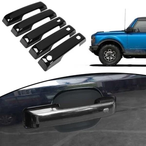 5x Exterior Door Handle Cover Decor Trim For Ford for Bronco 2021-2023 Black CL - Picture 1 of 10