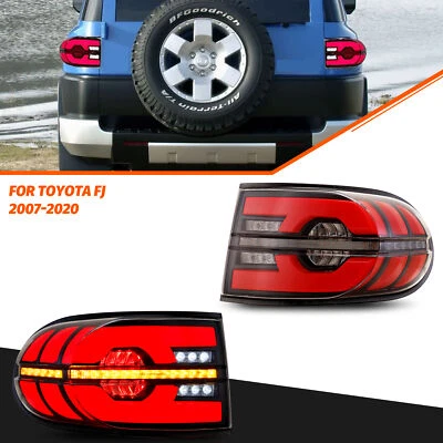 Luces traseras LED transparentes secuenciales para Toyota FJ Cruiser 2007-2020 Foto 1 de 4